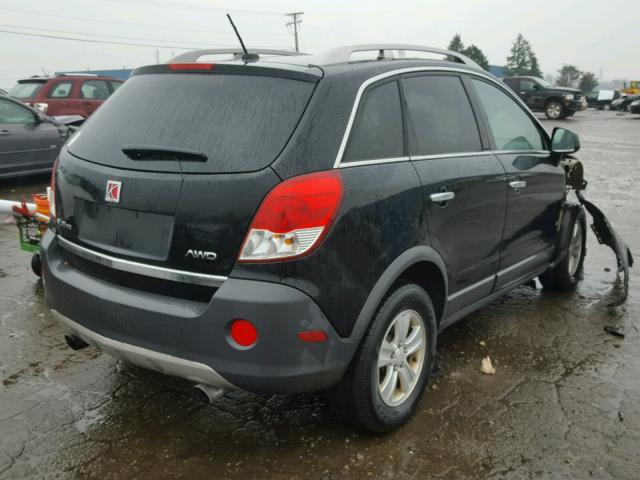 3GSDL43N58S698167 - 2008 SATURN VUE XE BLACK photo 4