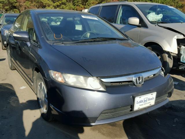 JHMFA36258S023256 - 2008 HONDA CIVIC HYBR BLUE photo 1