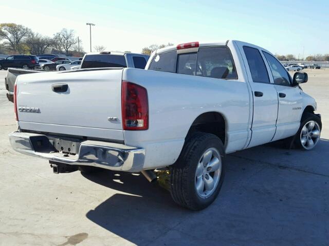 1D7HA18D84S710308 - 2004 DODGE RAM 1500 S WHITE photo 4