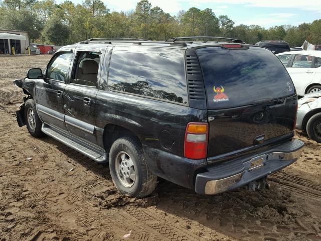 1GNEC16ZX2J247670 - 2002 CHEVROLET SUBURBAN C BLACK photo 3