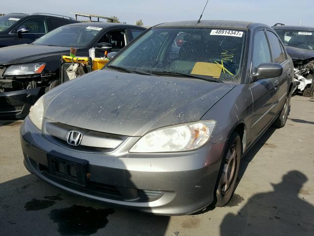 JHMES96654S019815 - 2004 HONDA CIVIC HYBR GRAY photo 2