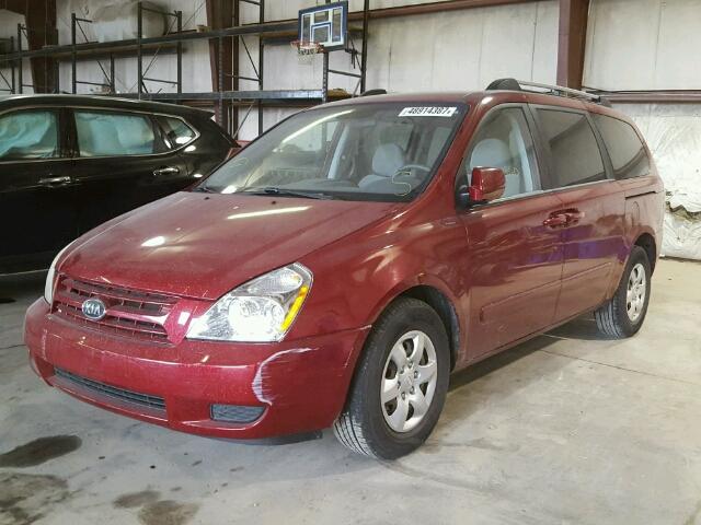 KNDMB233396272520 - 2009 KIA SEDONA EX BURGUNDY photo 2