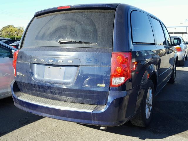 2C4RDGCGXDR771705 - 2013 DODGE GRAND CARA BLUE photo 4