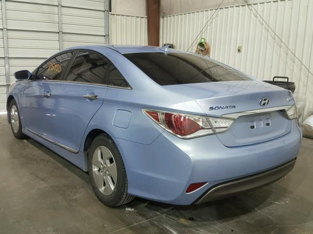 KMHEC4A41CA034044 - 2012 HYUNDAI SONATA HYB BLUE photo 3