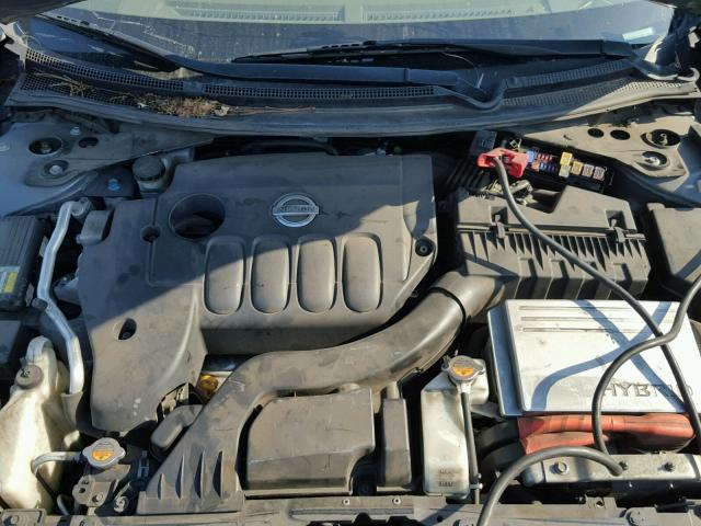 1N4CL21E59C156952 - 2009 NISSAN ALTIMA HYB GRAY photo 7