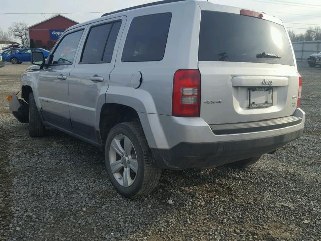 1C4NJRFB5CD570153 - 2012 JEEP PATRIOT LA SILVER photo 3