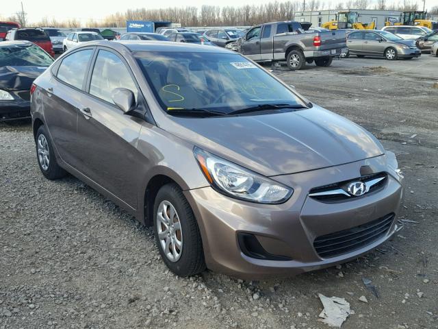 KMHCT4AE2CU260589 - 2012 HYUNDAI ACCENT GLS BROWN photo 1