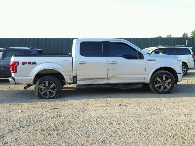 1FTEW1EF1FFC71579 - 2015 FORD F150 SUPER SILVER photo 9