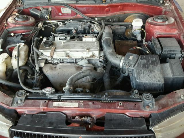 4A3AA46GN2E131842 - 2002 MITSUBISHI GALANT ES MAROON photo 7