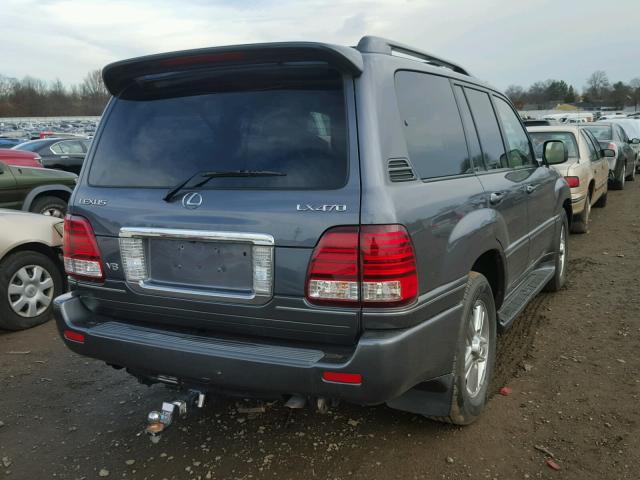 JTJHT00W864012068 - 2006 LEXUS LX 470 BLUE photo 4