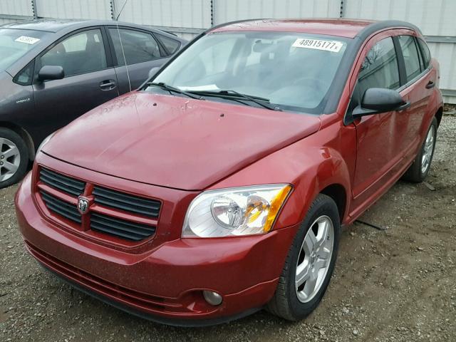 1B3HB48B08D576512 - 2008 DODGE CALIBER SX RED photo 2