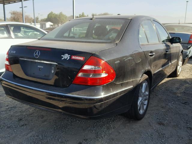 WDBUF56J26A846662 - 2006 MERCEDES-BENZ E 350 BLACK photo 4