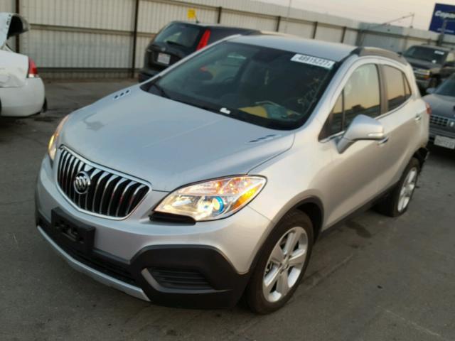 KL4CJASB4GB730033 - 2016 BUICK ENCORE GRAY photo 2