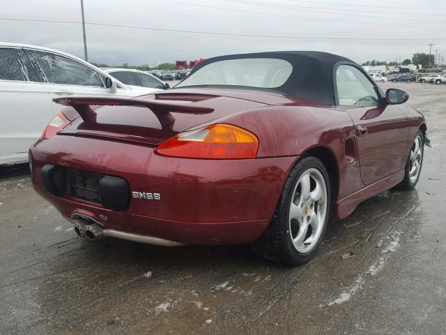 WP0CB2988YU661663 - 2000 PORSCHE BOXSTER S MAROON photo 4