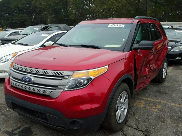 1FMHK7B82CGA34988 - 2012 FORD EXPLORER RED photo 2