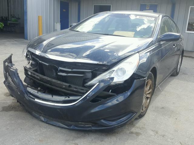 5NPEB4AC6CH449156 - 2012 HYUNDAI SONATA GLS BLUE photo 2