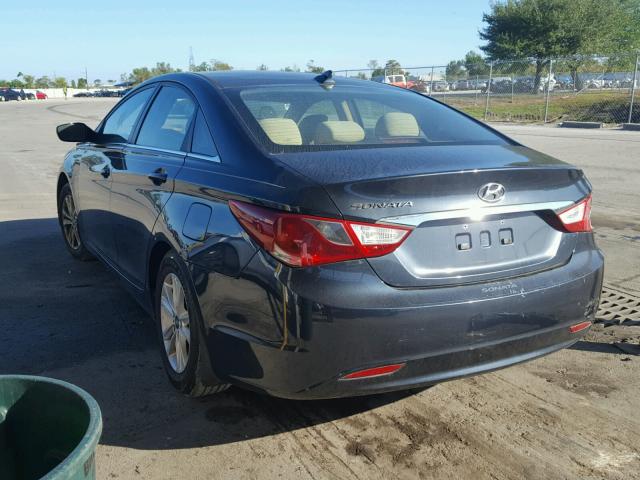 5NPEB4AC6CH449156 - 2012 HYUNDAI SONATA GLS BLUE photo 3