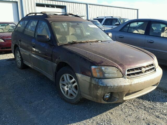 4S3BH6659Y7612949 - 2000 SUBARU LEGACY OUT MAROON photo 1