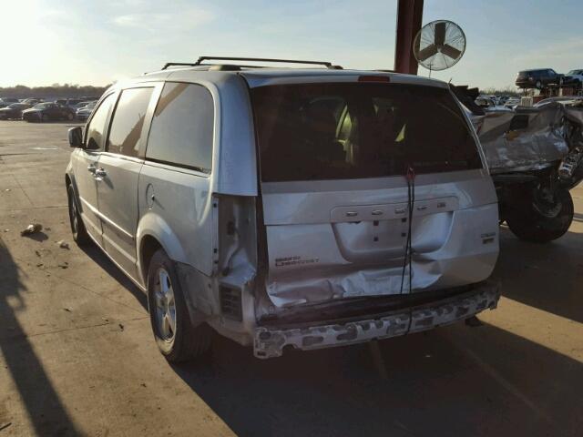 2D4RN5DG6BR679412 - 2011 DODGE GRAND CARA SILVER photo 3