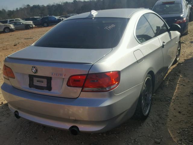 WBAWB73587P032360 - 2007 BMW 335 I SILVER photo 4