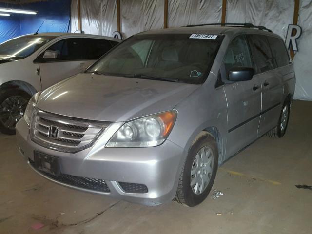 5FNRL382X8B106779 - 2008 HONDA ODYSSEY LX SILVER photo 2