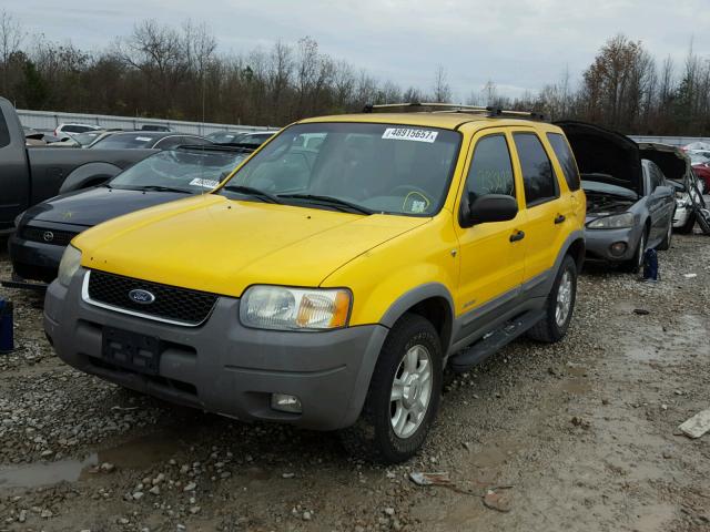 1FMYU04161KB60993 - 2001 FORD ESCAPE XLT YELLOW photo 2