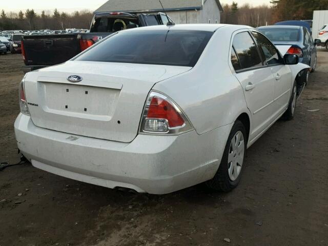 3FAHP06Z98R144152 - 2008 FORD FUSION S WHITE photo 4