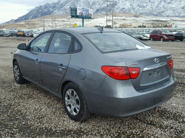 KMHDU4AD5AU022080 - 2010 HYUNDAI ELANTRA BL GRAY photo 3