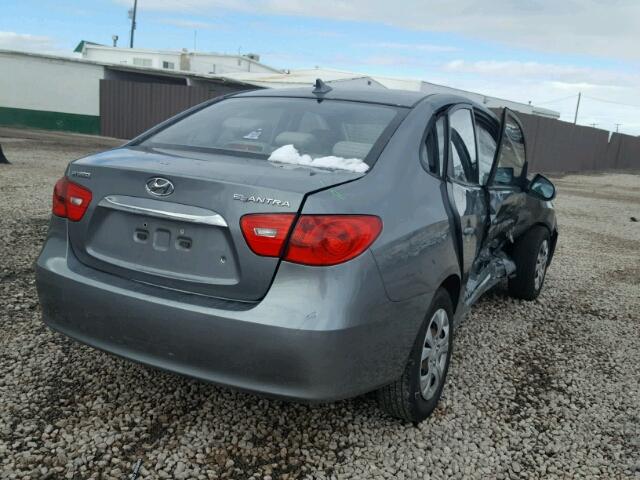 KMHDU4AD5AU022080 - 2010 HYUNDAI ELANTRA BL GRAY photo 4