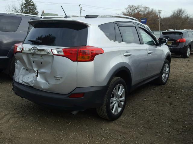 2T3DFREV1FW394461 - 2015 TOYOTA RAV4 LIMIT SILVER photo 4