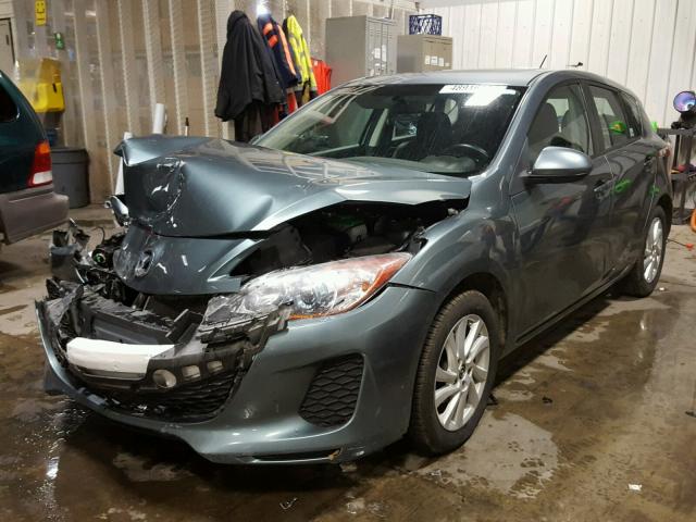 JM1BL1M76D1730590 - 2013 MAZDA 3 I BLUE photo 2