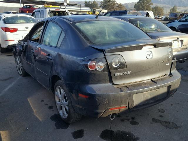 JM1BK32F081178051 - 2008 MAZDA 3 I GRAY photo 3