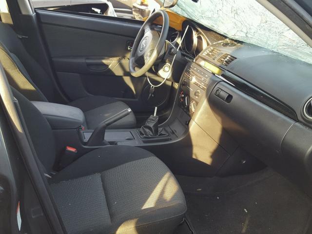 JM1BK32F081178051 - 2008 MAZDA 3 I GRAY photo 5