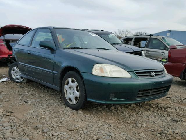 1HGEJ8248YL047953 - 2000 HONDA CIVIC EX GREEN photo 1