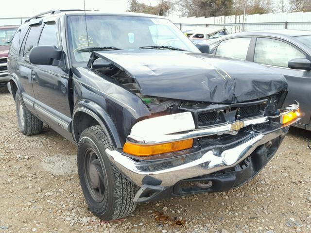 1GNDT13W112231274 - 2001 CHEVROLET BLAZER BLACK photo 1