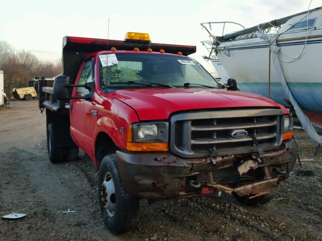 3FDWF37SXYMA27440 - 2000 FORD F350 SUPER RED photo 1