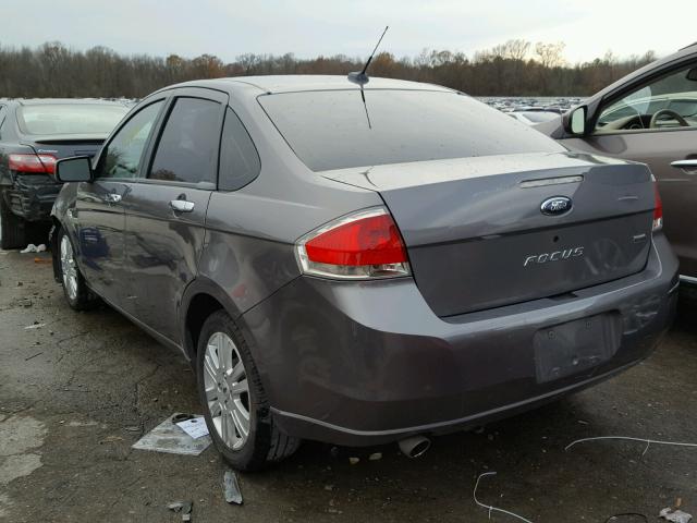 1FAHP37N69W128132 - 2009 FORD FOCUS SEL GRAY photo 3