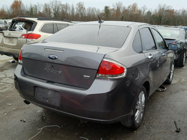 1FAHP37N69W128132 - 2009 FORD FOCUS SEL GRAY photo 4