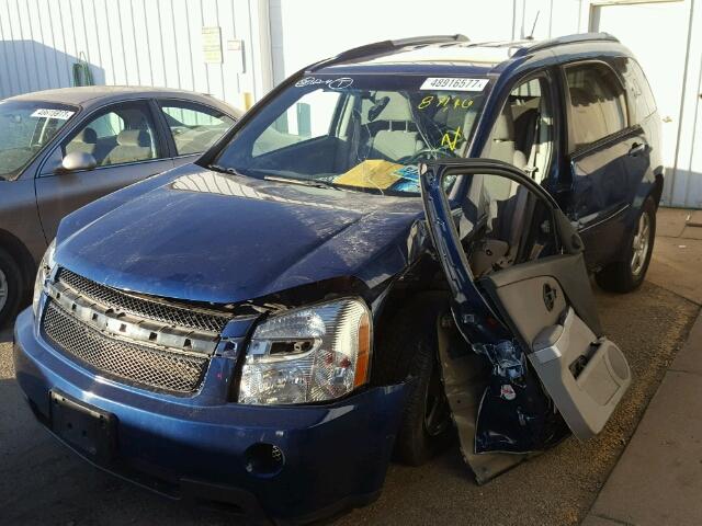 2CNDL33F086328267 - 2008 CHEVROLET EQUINOX LT BLUE photo 2