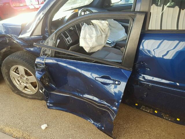 2CNDL33F086328267 - 2008 CHEVROLET EQUINOX LT BLUE photo 9