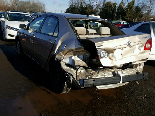 2T1BR30E88C909729 - 2008 TOYOTA COROLLA CE GOLD photo 3