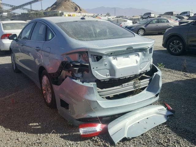 3FA6P0SU5ER257013 - 2014 FORD FUSION TIT BLUE photo 3