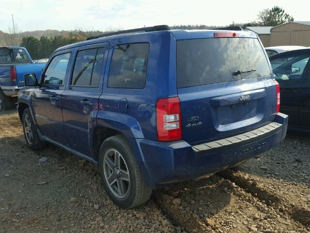 1J4NF2GB2AD512726 - 2010 JEEP PATRIOT SP BLUE photo 3