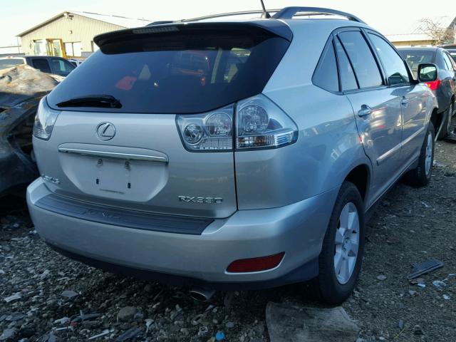 2T2HA31U14C002429 - 2004 LEXUS RX 330 SILVER photo 4