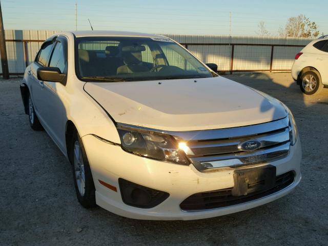 3FAHP0GA0BR241935 - 2011 FORD FUSION S WHITE photo 1