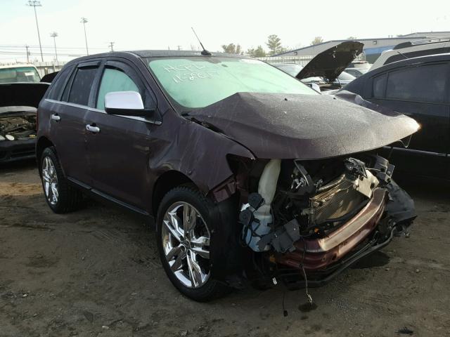 2FMDK4KC5BBA44714 - 2011 FORD EDGE LIMIT MAROON photo 1