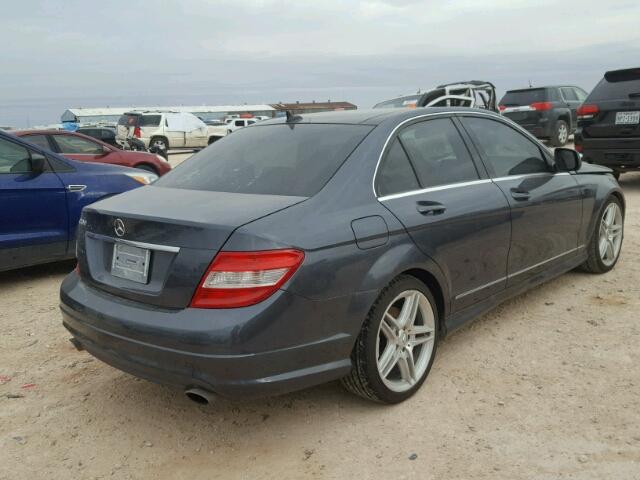 WDDGF54X89R051830 - 2009 MERCEDES-BENZ C 300 GRAY photo 4