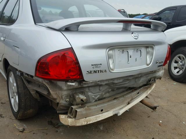 3N1CB51D66L499178 - 2006 NISSAN SENTRA 1.8 SILVER photo 9