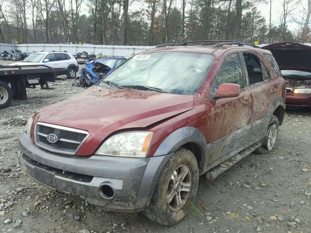 KNDJC733X55439419 - 2005 KIA SORENTO EX RED photo 9