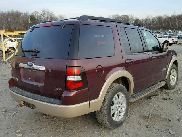 1FMEU74E38UA92648 - 2008 FORD EXPLORER E MAROON photo 4